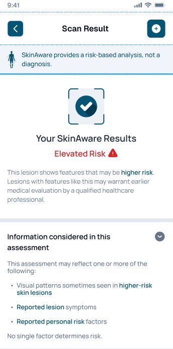 Prompt evaluation recommended result screen